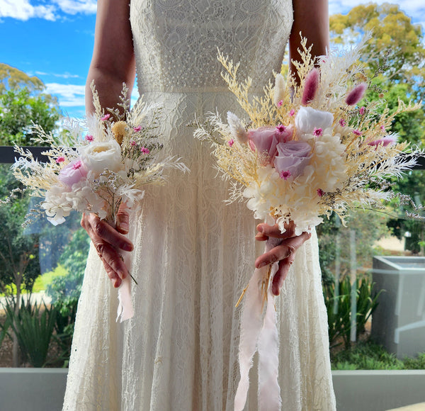 Dainty Pale Lavender Bouquet, Dried Flower Posy, Wedding & Event Decoration