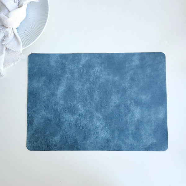 Soft Leather Placemats, PU Leather Table Mats, Dinning Table Decoration