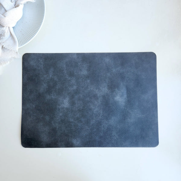 Soft Leather Placemats, PU Leather Table Mats, Dinning Table Decoration