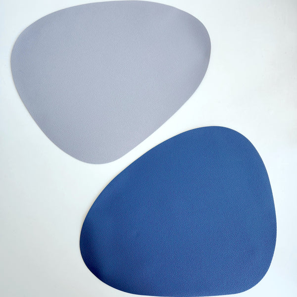 Double sided Table Placemats, Pastel Shape, Waterproof, Heat Resistant, PU Leather