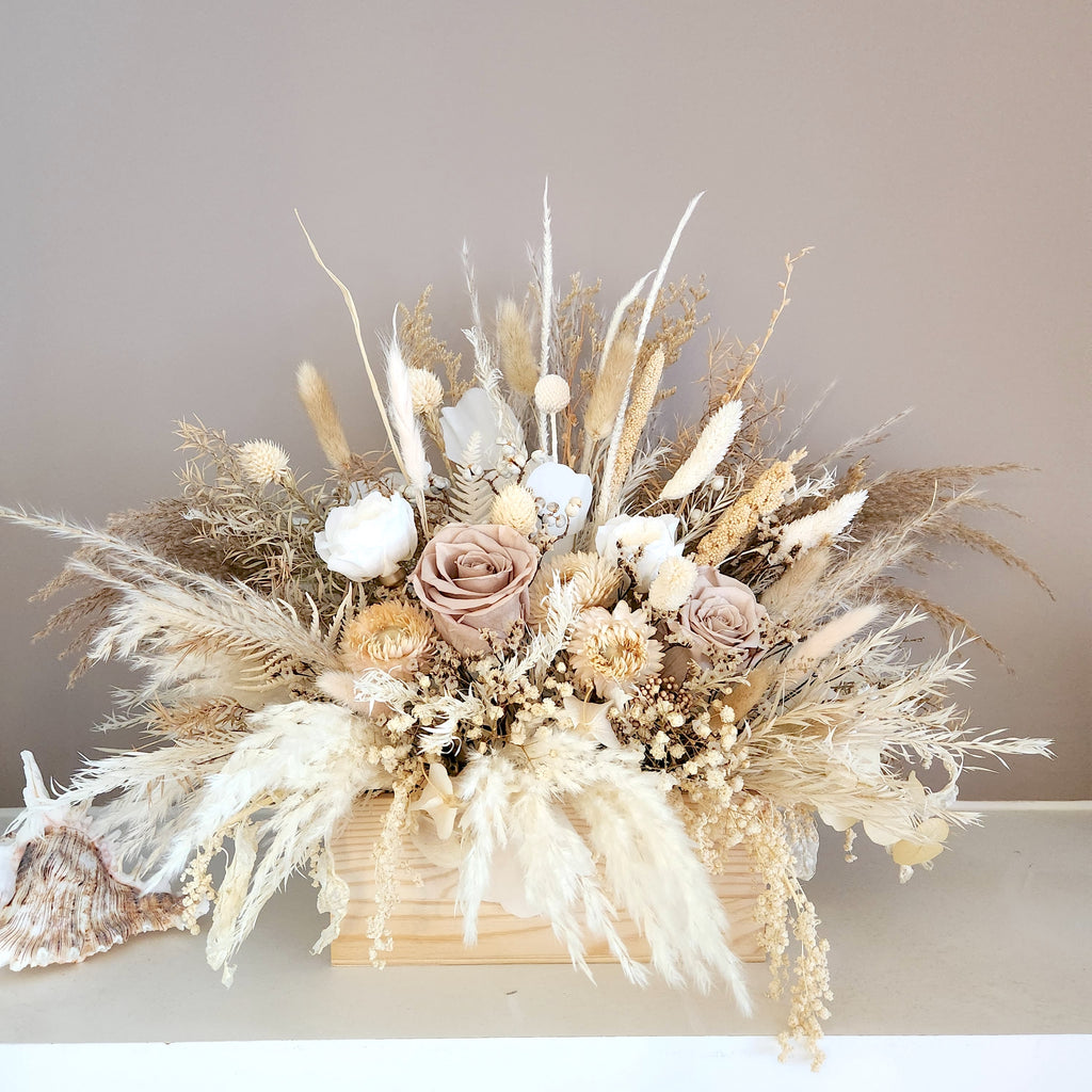 Dried Flowers Table Decoration, Rose Artificial Dried Flowers