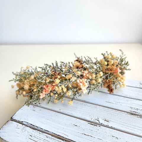 Rustic Dainty Dried Flower Crown, Child Flower Halo, Birthday Flowers, Wedding HeadpiecePhoto Props