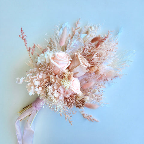 Pale Pink Flower Bouquet, Wedding Floral Arrangement