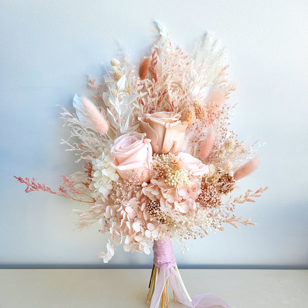 Pale Pink Flower Bouquet, Wedding Floral Arrangement