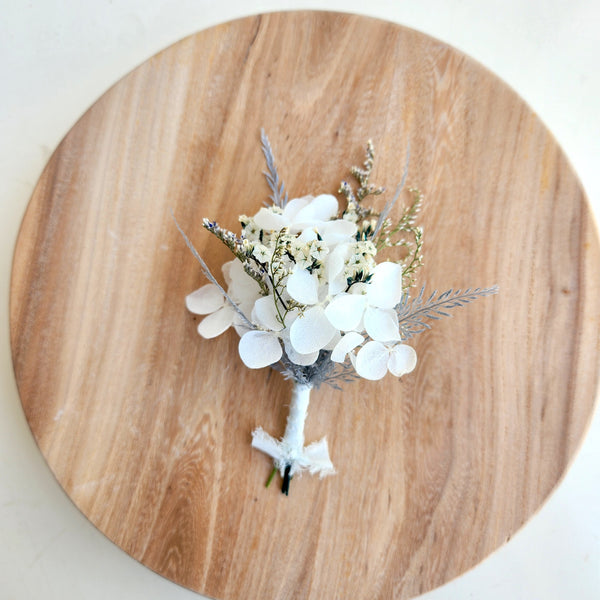 Rustic Dusty Blue Dried Flower Bouquet, Wedding & Event Decoration