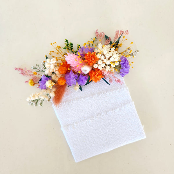 Wildflower Pocket Boutonnieres, Dried Flower Pocket Flower, Wedding Flower, Groom's Buttonhole