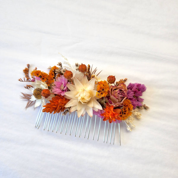 Wildflower Dried Flower Combs, Wedding Flower Arrangement, Event Hair Accessory