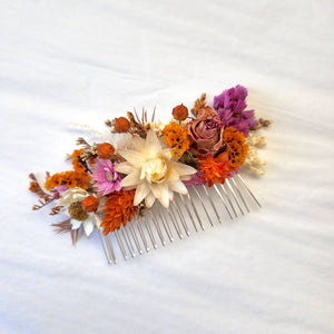 Wildflower Dried Flower Combs, Wedding Flower Arrangement, Event Hair Accessory