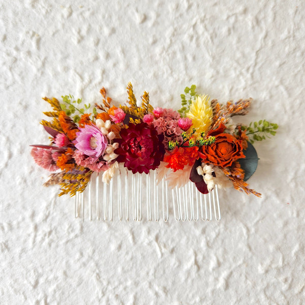 Wildflower Dried Flower Combs, Wedding Flower Arrangement, Event Hair Accessory