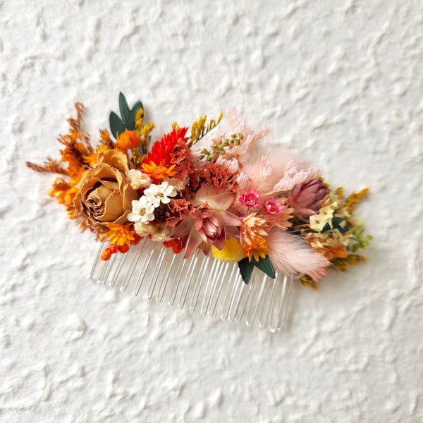 Wildflower Dried Flower Combs, Wedding Flower Arrangement, Event Hair Accessory