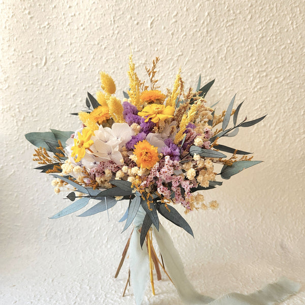 Golden Sunshine Dried Flower Bouquet