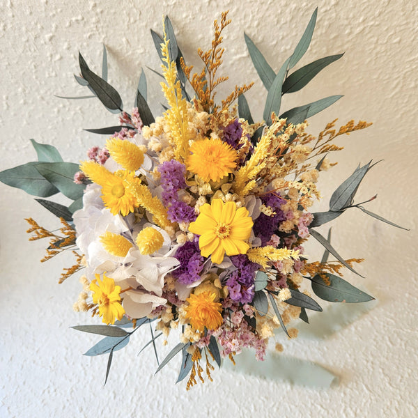 Golden Sunshine Dried Flower Bouquet