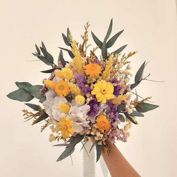 Golden Sunshine Dried Flower Bouquet