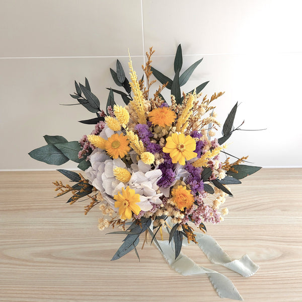 Golden Sunshine Dried Flower Bouquet