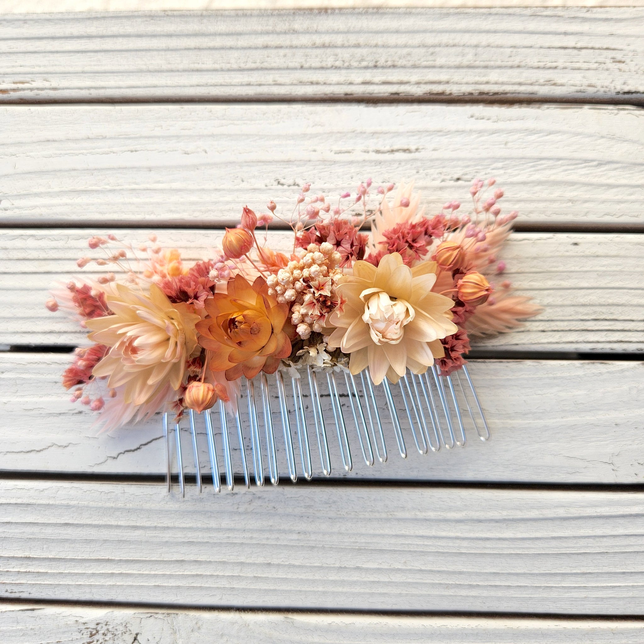 Wildflower Hair Combs, Dried Flower, Wedding Flower, Event Flower Hair Accessary