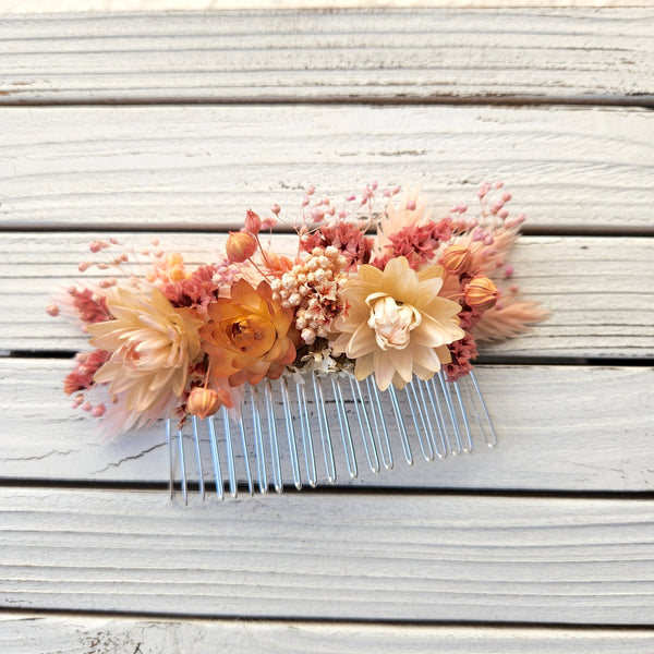 Wildflower Hair Combs, Dried Flower, Wedding Flower, Event Flower Hair Accessary