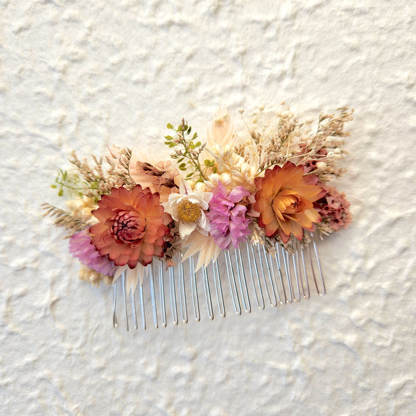 Wildflower Hair Combs, Dried Flower, Wedding Flower, Event Flower Hair Accessary
