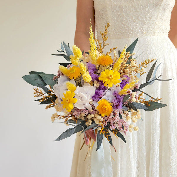 Golden Sunshine Dried Flower Bouquet