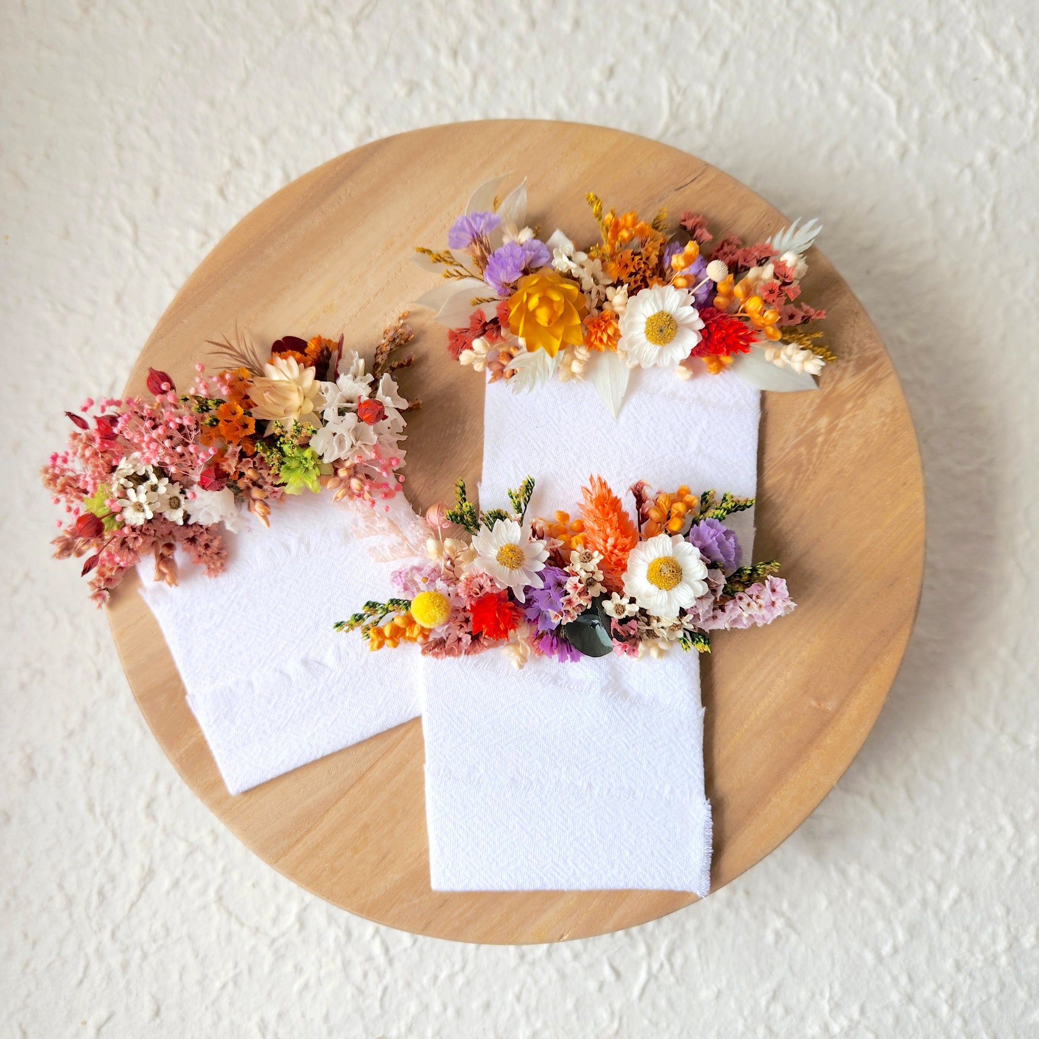 Wildflower Pocket Boutonnieres, Dried Flower Pocket Flowers, Wedding Flower, Groom's Buttonholes
