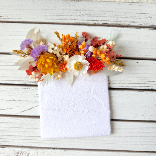 Wildflower Pocket Boutonnieres, Dried Flower Pocket Flowers, Wedding Flower, Groom's Buttonholes