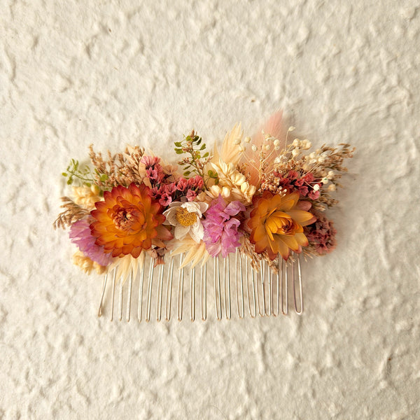 Wildflower Hair Combs, Dried Flower, Wedding Flower, Event Flower Hair Accessary