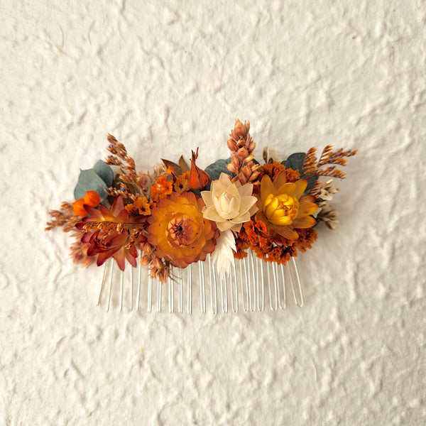Colourful Wildflower Hair Combs, Dried Flowers, Wedding Flower,  Hair Comb, Photo Props