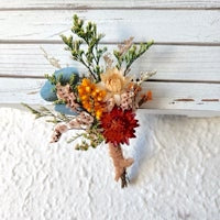 Dried Flower Boutonnieres, Autumn Dried Flowers, Wedding Flowers