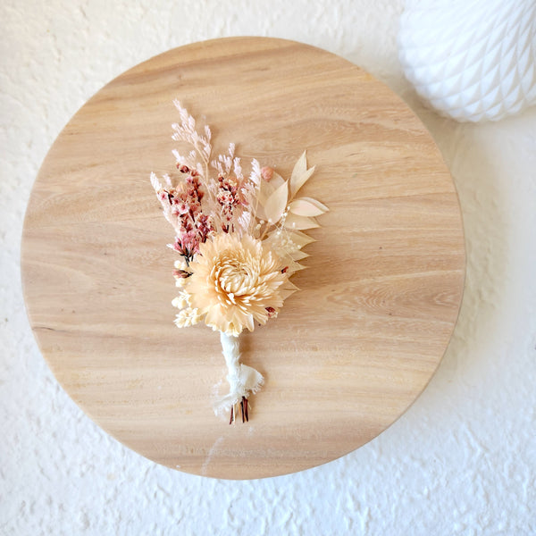 Pink Dried Flower Boutonnieres, Dried Flowers Buttonhole, Wedding Flowers