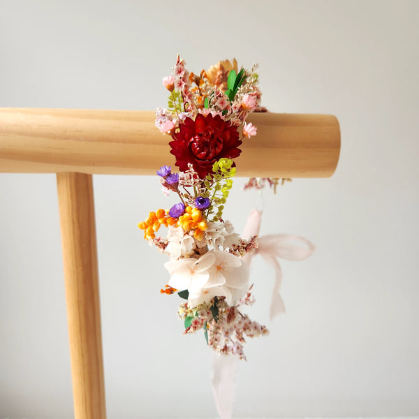 Wildflower Crown,  Dainty Dried Flower Crown, Wedding Flower, Event Flower