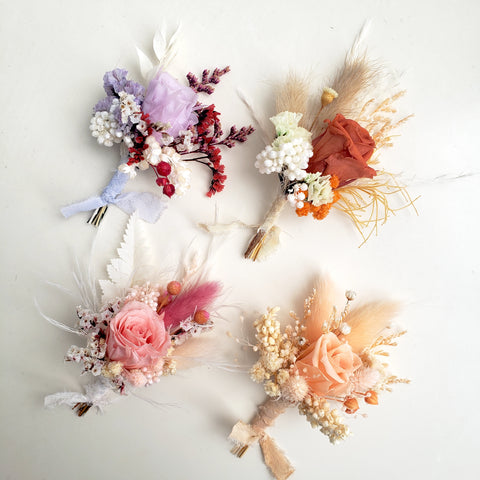 Preserved Rose Boutonnieres, Wedding Buttonhole