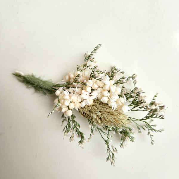 Boho Dried Flower Boutonnieres, Wedding Floral Arrangement