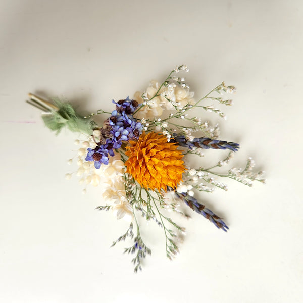 Boho Dried Flower Boutonnieres, Wedding Floral Arrangement